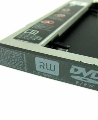 Mac/PC HDD/DVD caddy til 2.5" harddisk SATA/SATA 9,5mm - Ny-1171