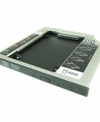 Mac/PC HDD/DVD caddy til 2.5" harddisk SATA/SATA 9,5mm - Ny-1172